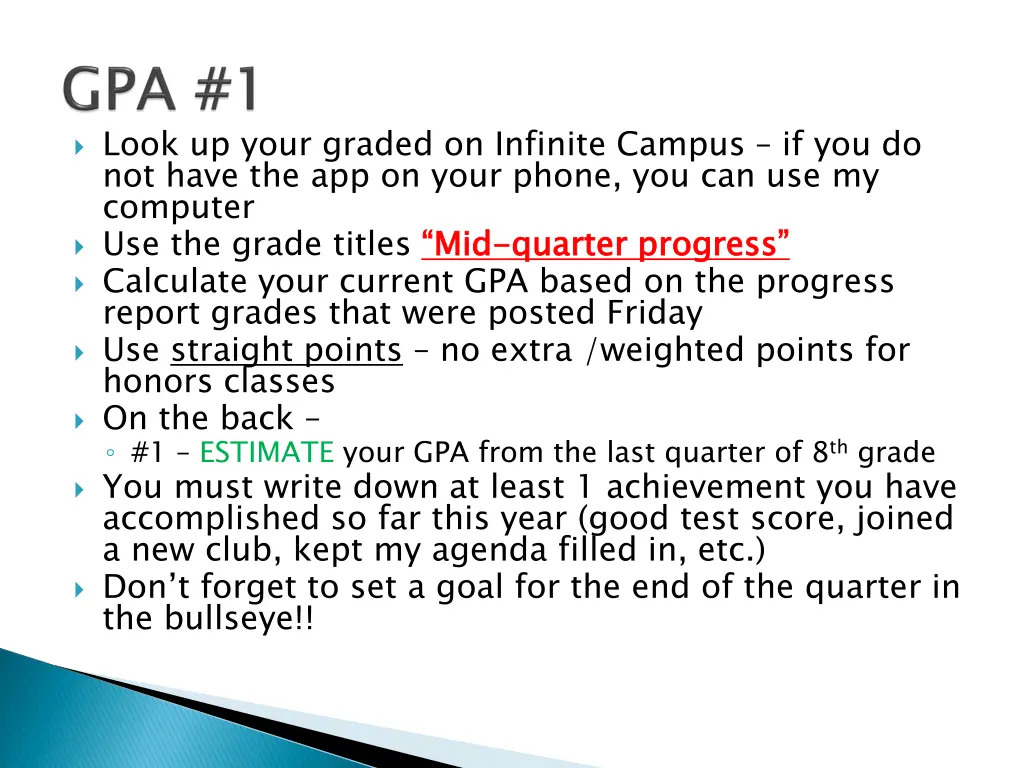 look up your graded on infinite campus