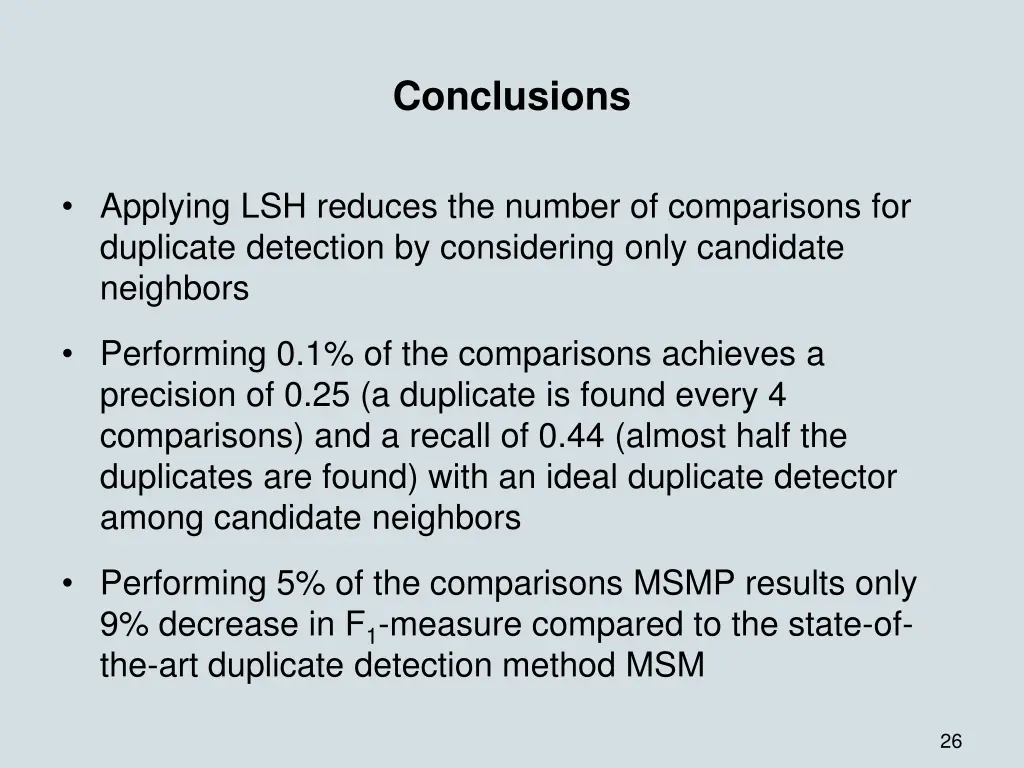 conclusions