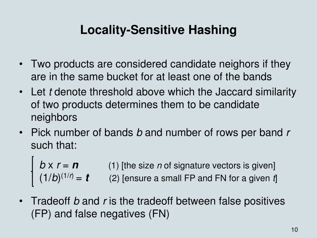 locality sensitive hashing 2