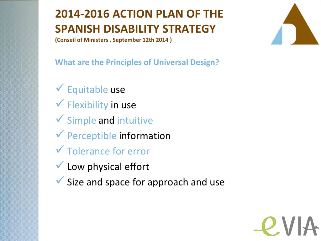 2014 2016 action plan of the spanish disability 1