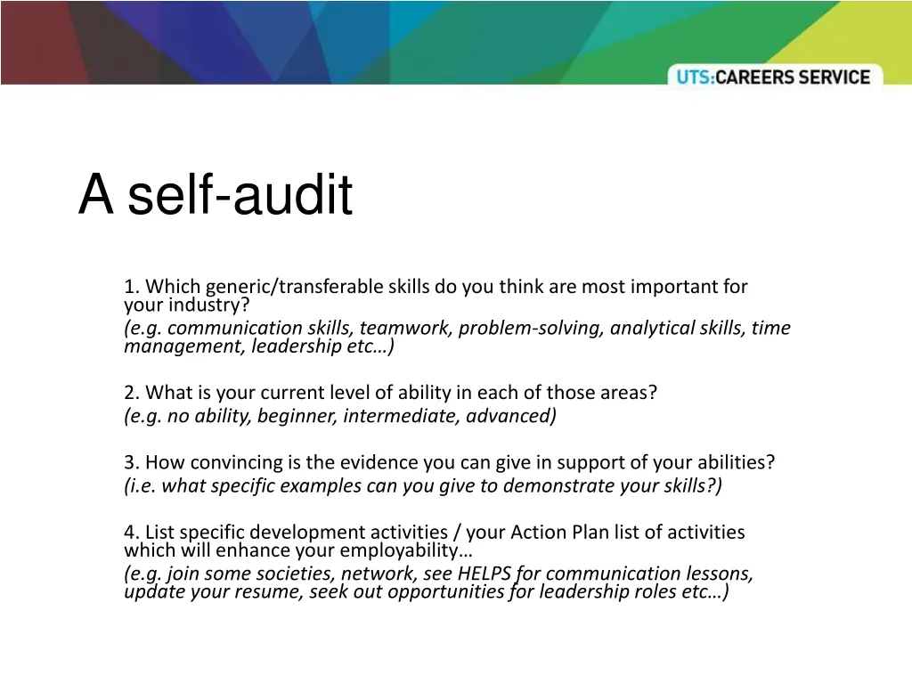 a self audit