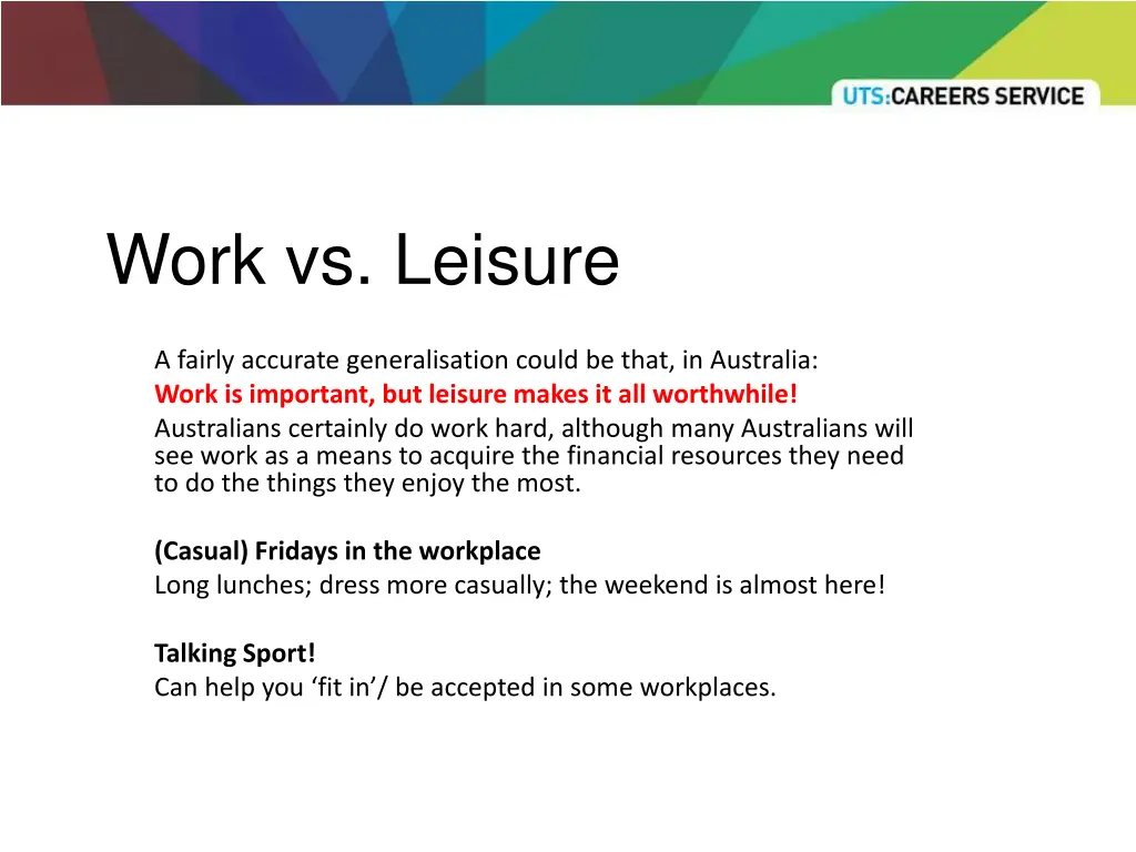 work vs leisure