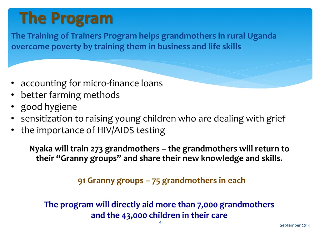 the program