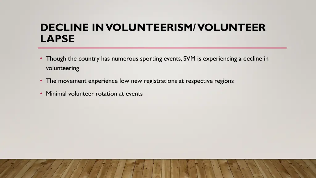 decline in volunteerism volunteer lapse