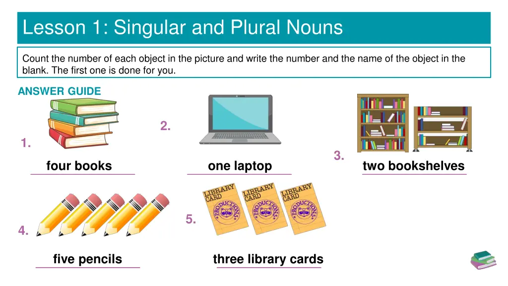 lesson 1 singular and plural nouns 1