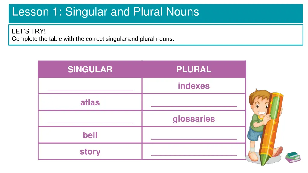 lesson 1 singular and plural nouns 4