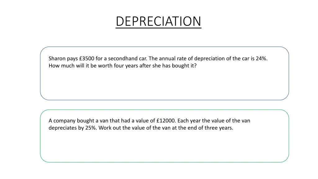depreciation