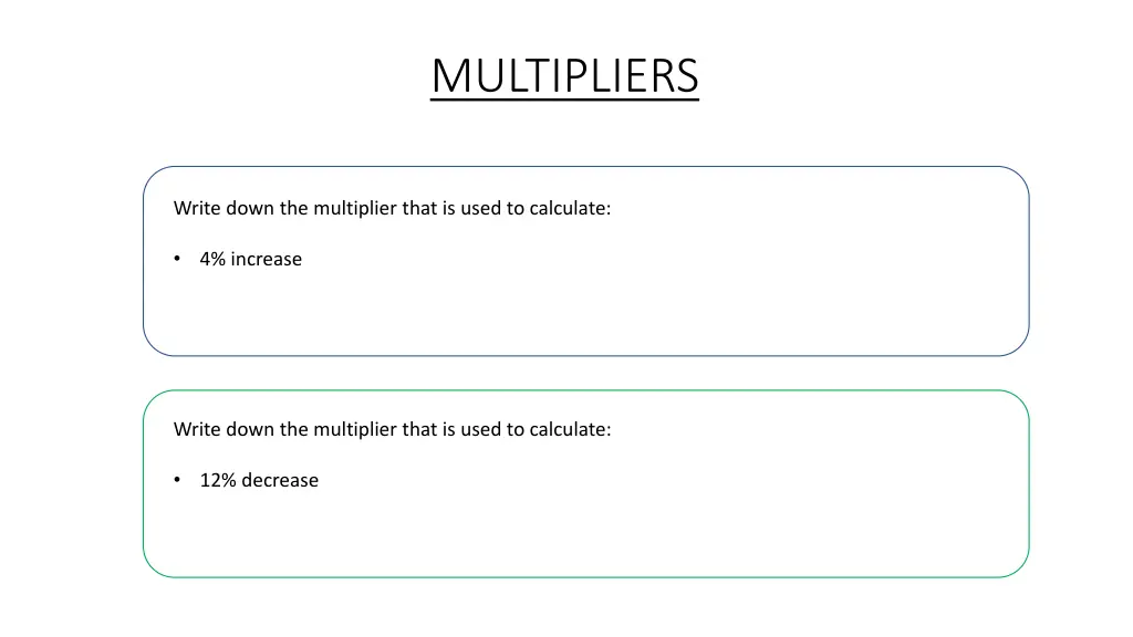 multipliers
