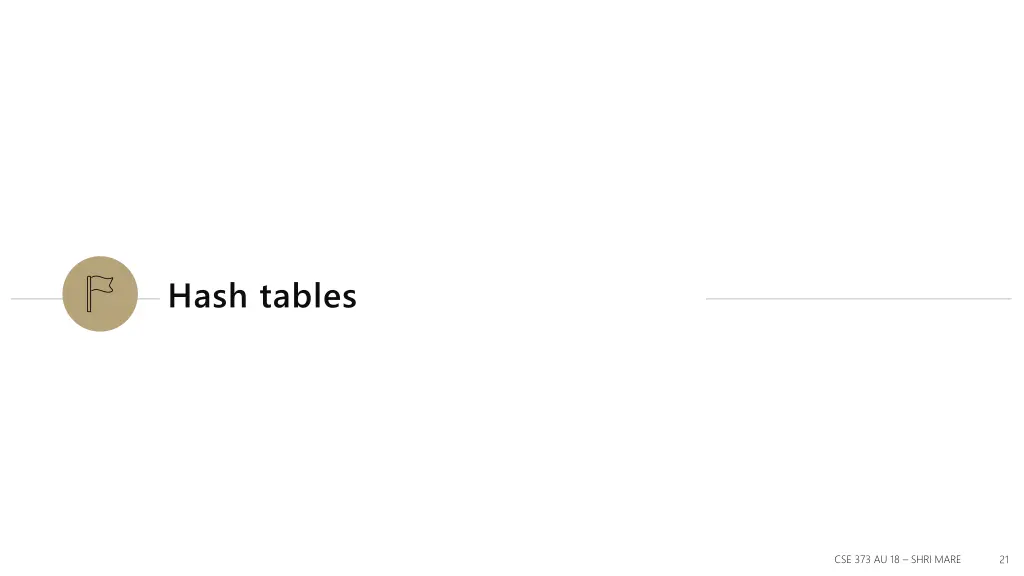 hash tables