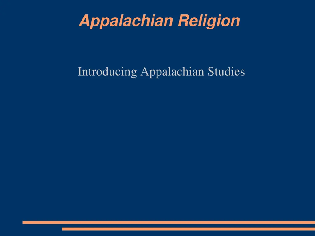 appalachian religion