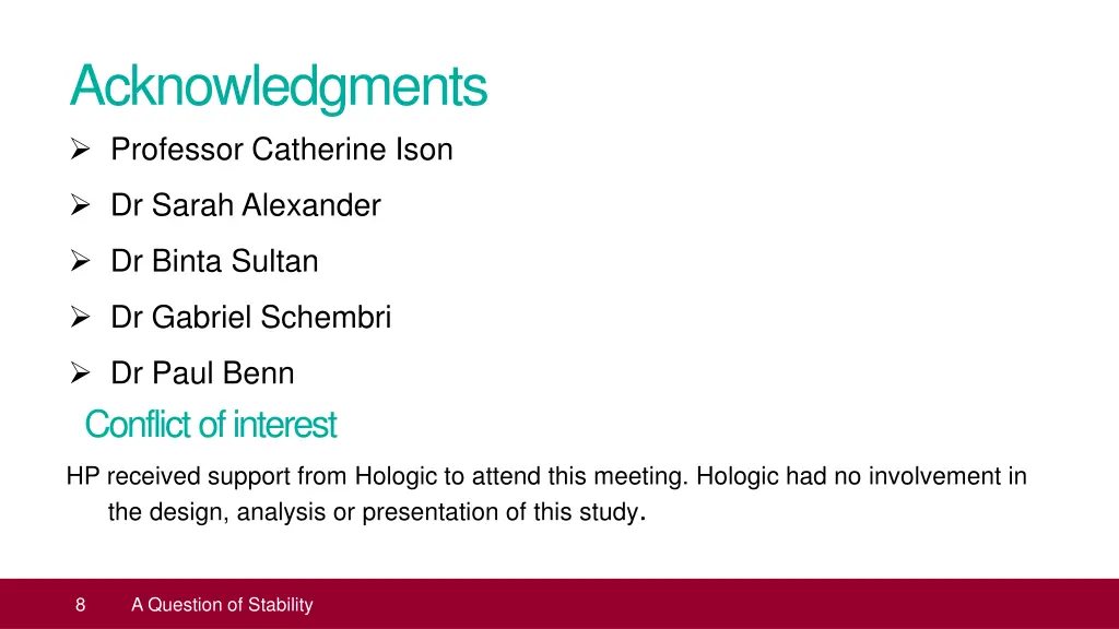 acknowledgments professor catherine ison