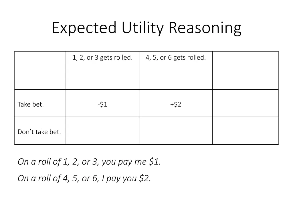 expected utility reasoning 10