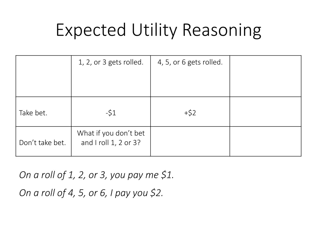 expected utility reasoning 11