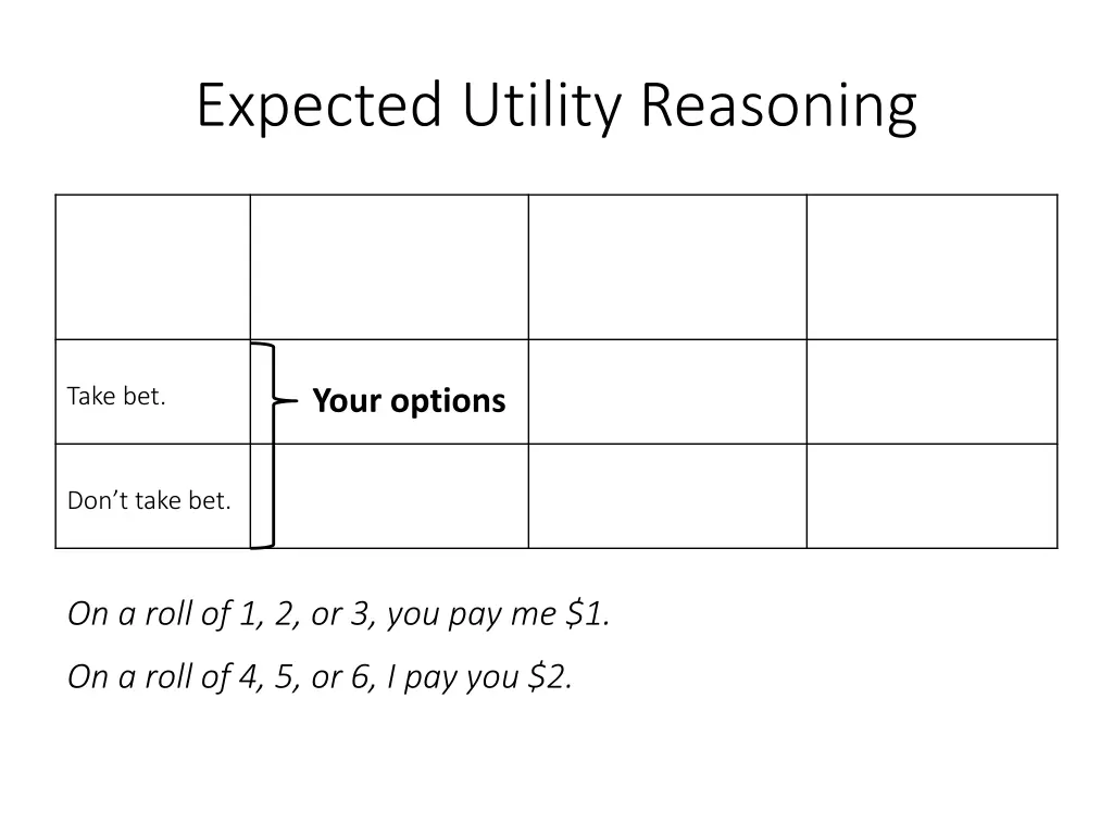 expected utility reasoning 2