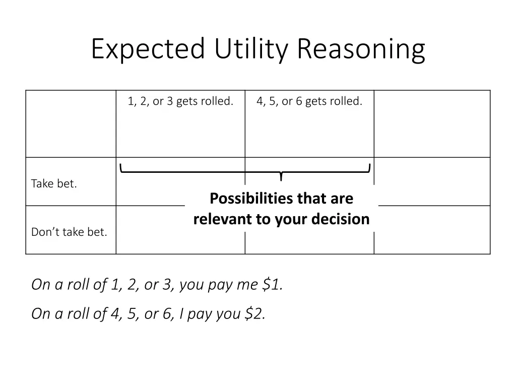 expected utility reasoning 5