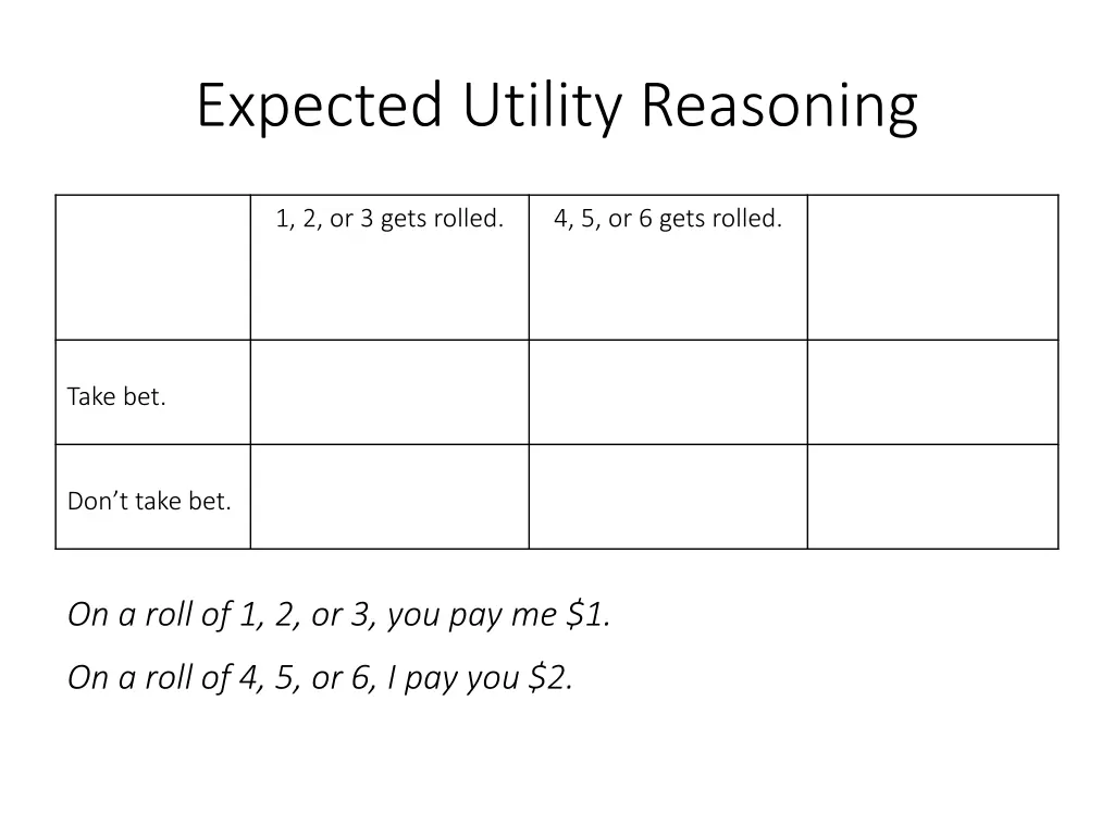 expected utility reasoning 6