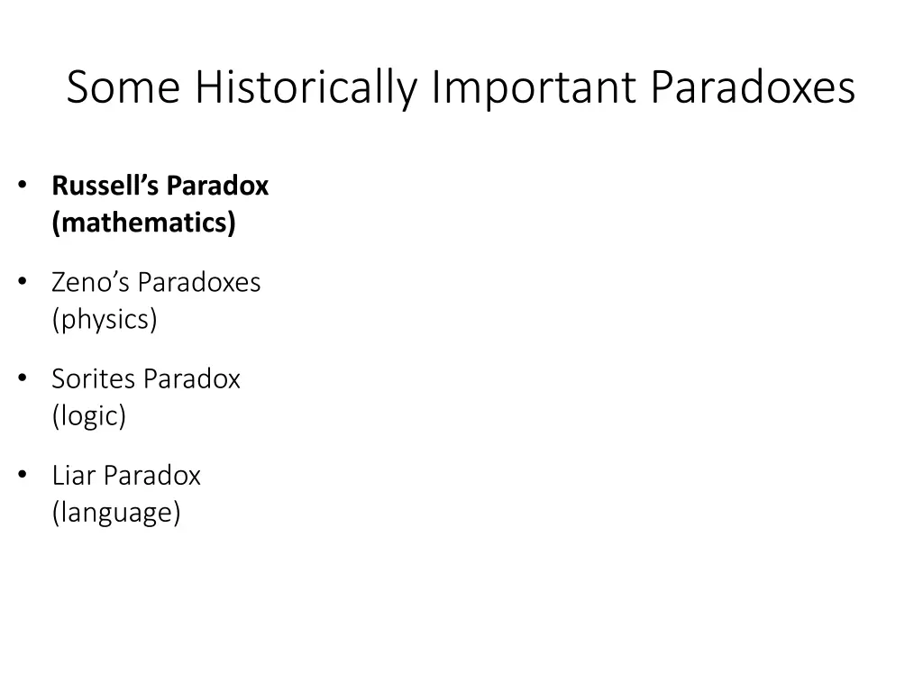 some historically important paradoxes 2