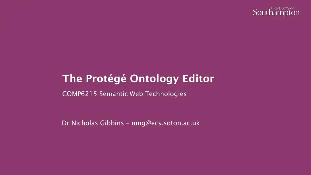 the prot g ontology editor