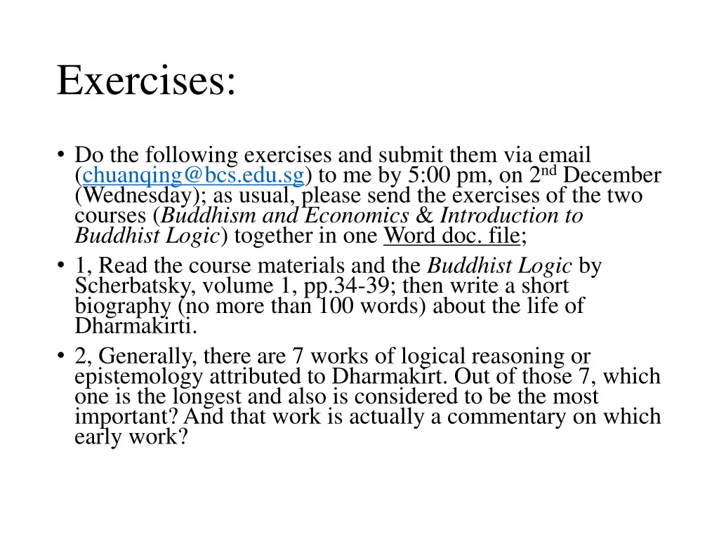 exercises