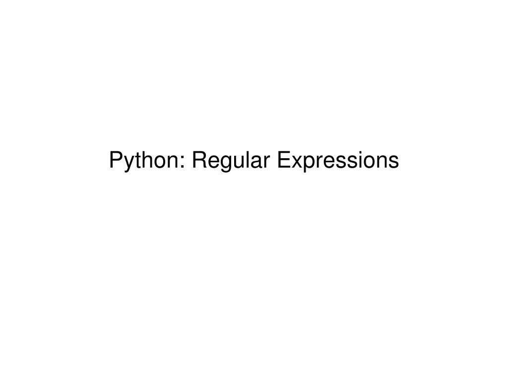 python regular expressions
