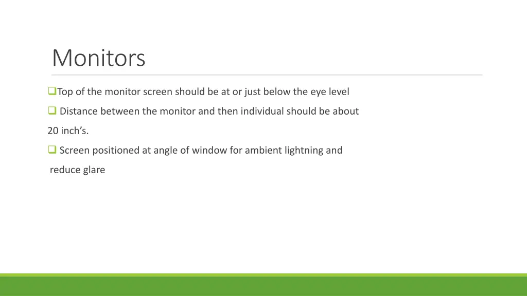 monitors