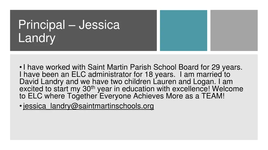principal jessica landry