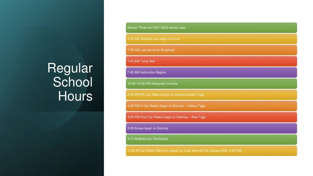 school times for 2021 2022 school year
