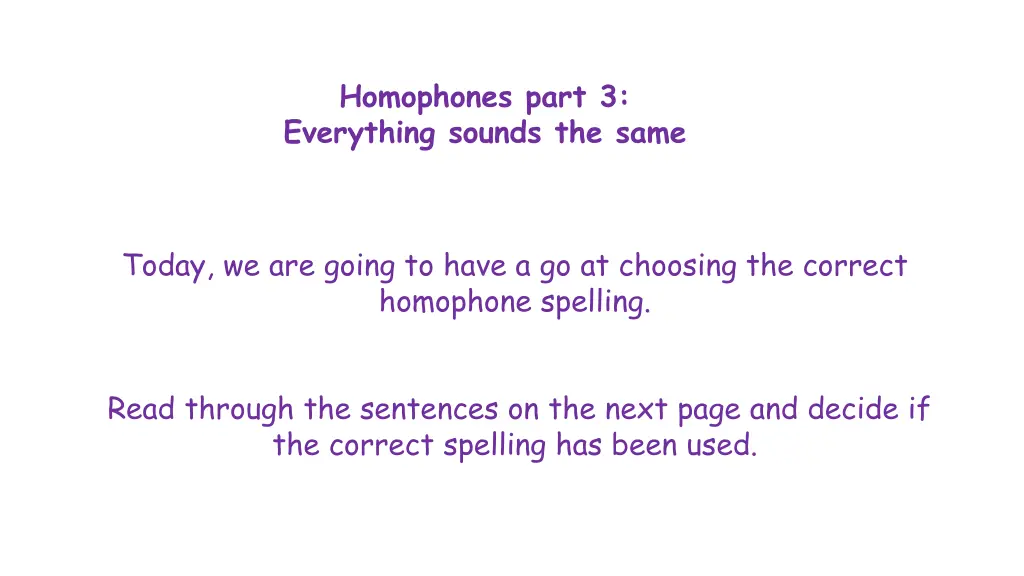 homophones part 3 everything sounds the same