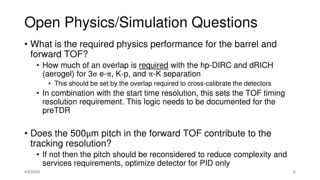 open physics simulation questions