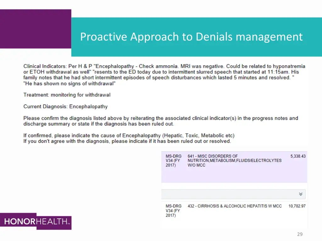 proactive approach to denials management 1