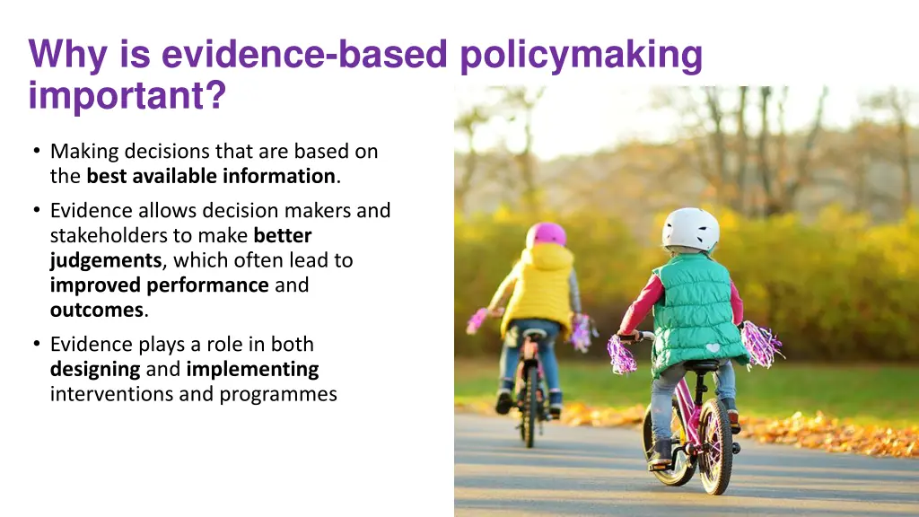 why is evidence based policymaking important