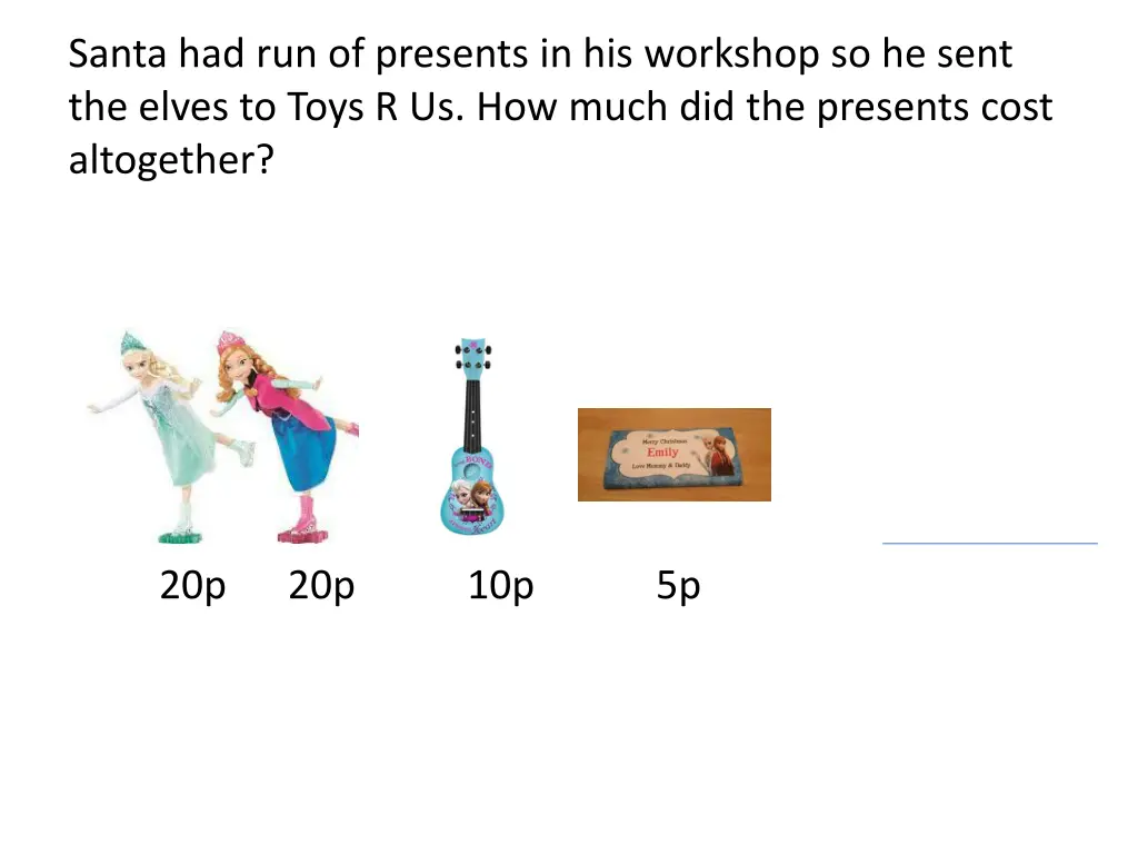 santa had run of presents in his workshop