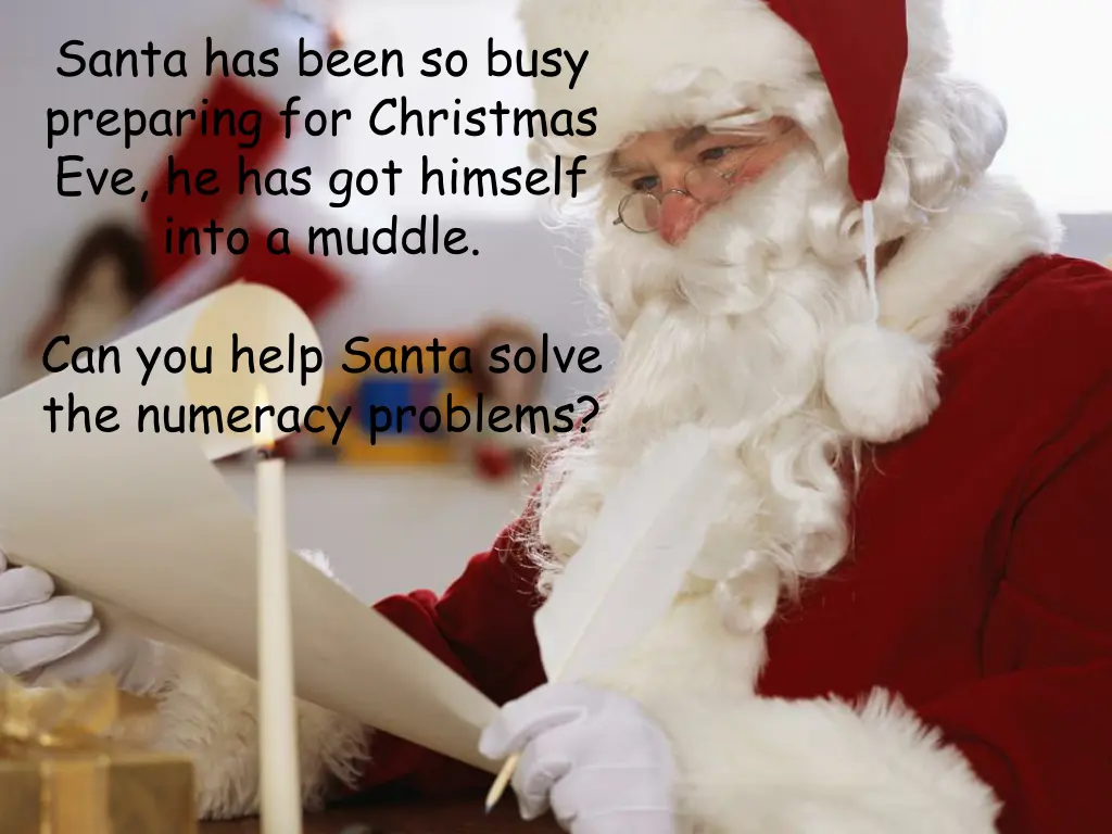 santa has been so busy preparing for christmas