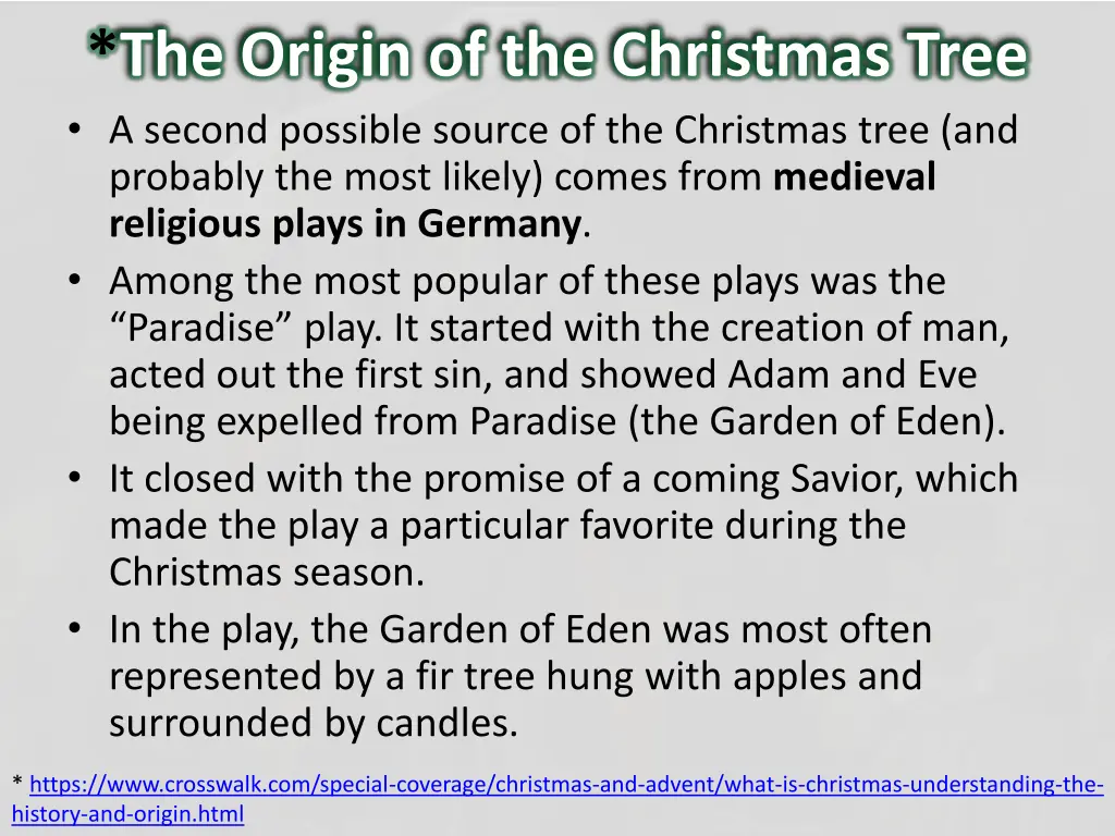 the origin of the christmas tree a second