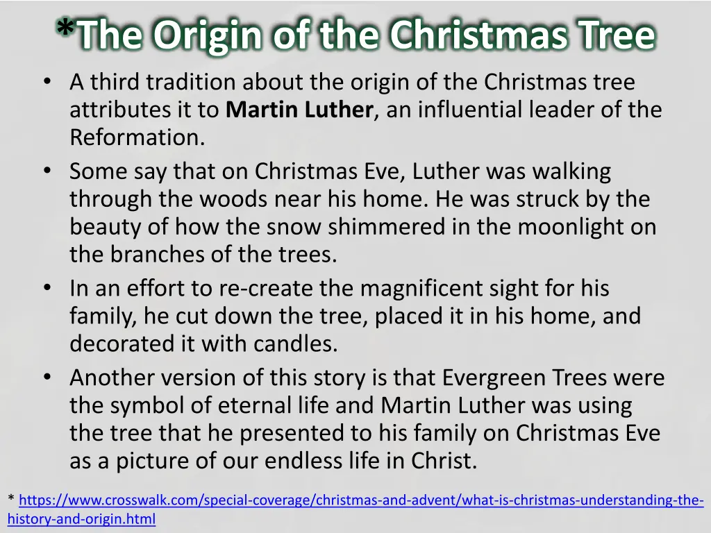 the origin of the christmas tree a third