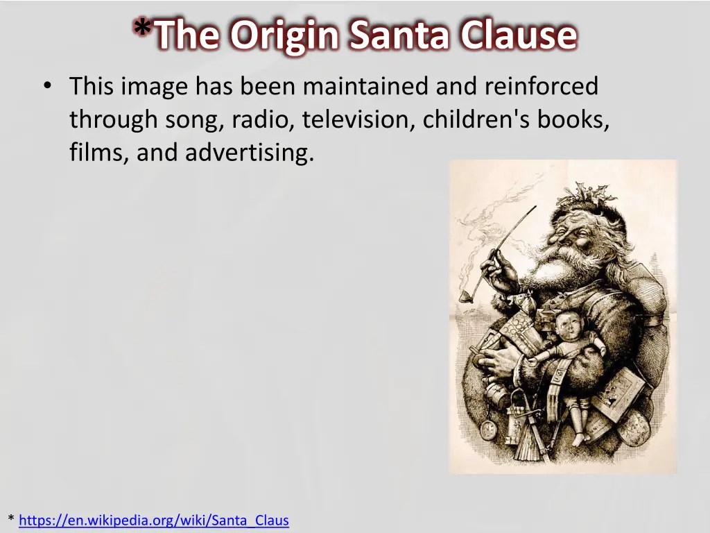 the origin santa clause this image has been