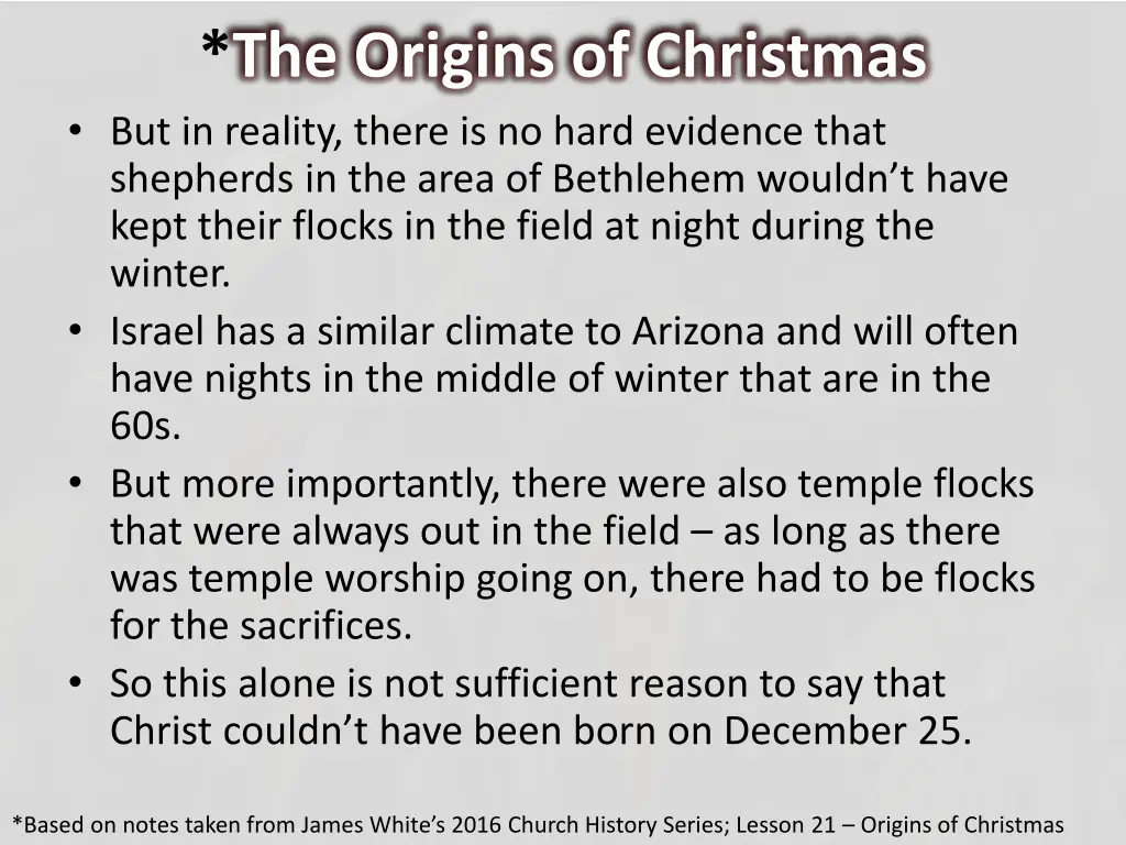 the origins of christmas but in reality there
