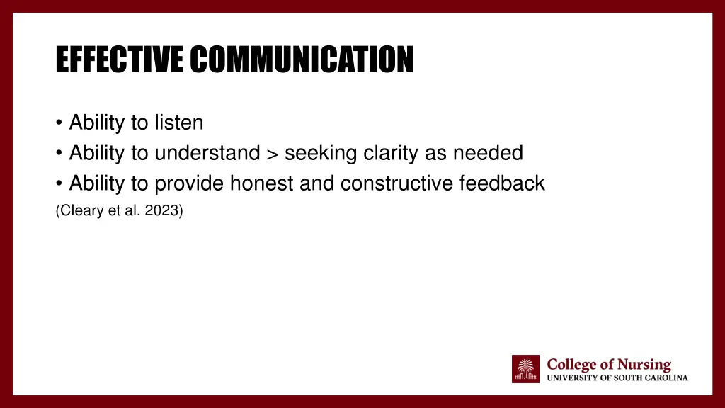 effective communication