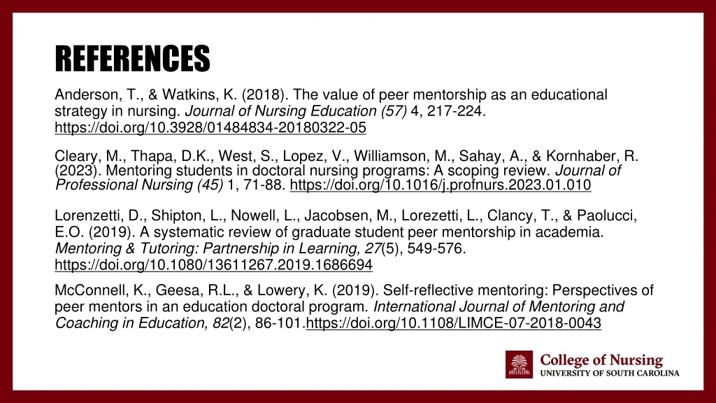 references anderson t watkins k 2018 the value