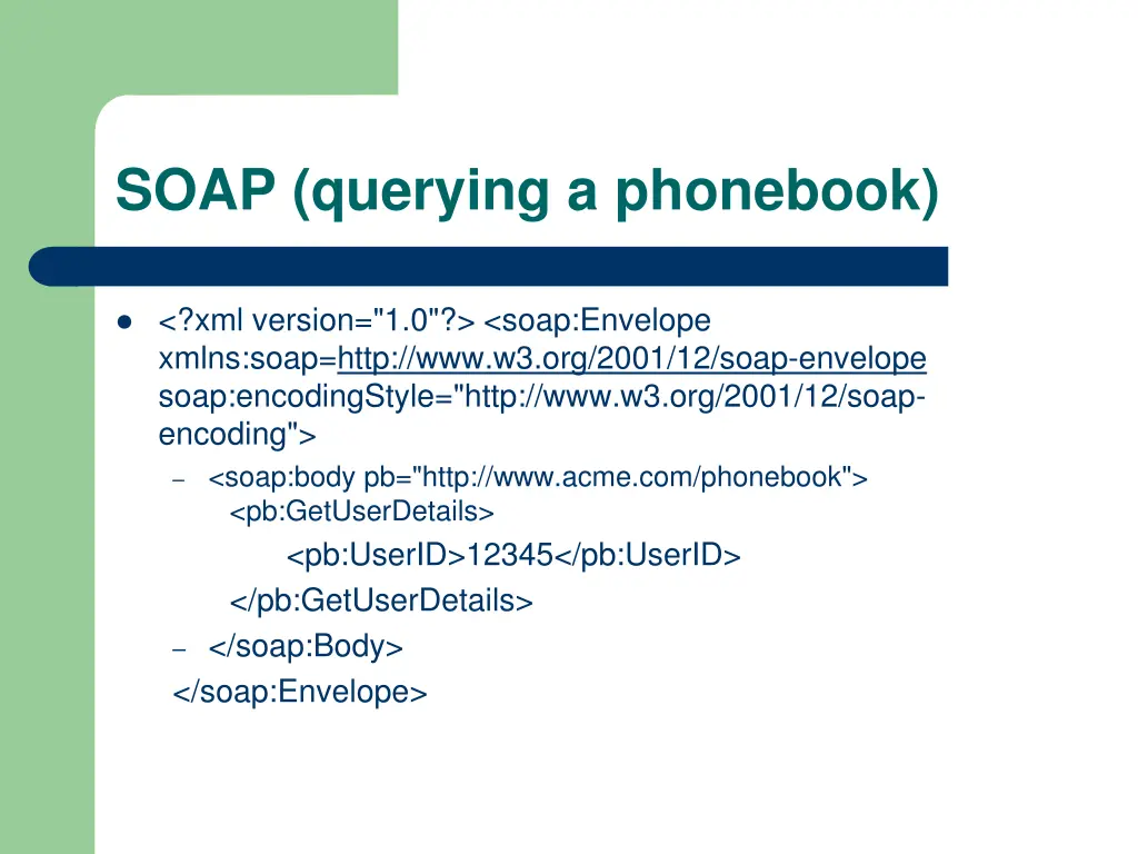 soap querying a phonebook