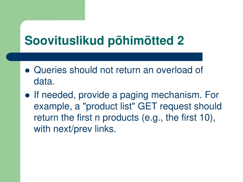 soovituslikud p him tted 2