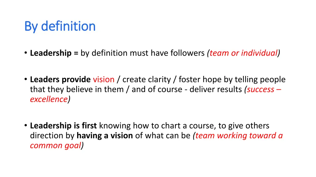 by definition by definition
