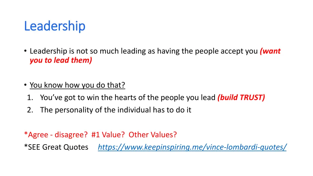 leadership leadership