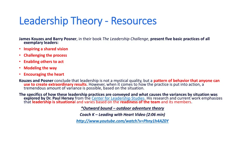 leadership theory leadership theory resources