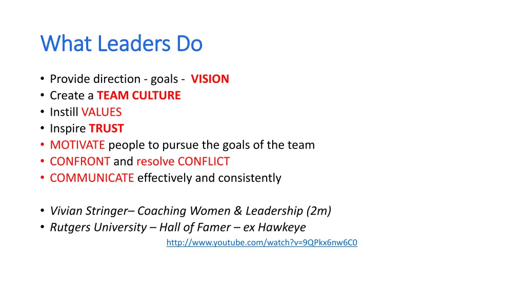 what leaders do what leaders do