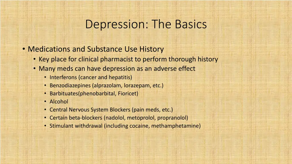 depression the basics 1