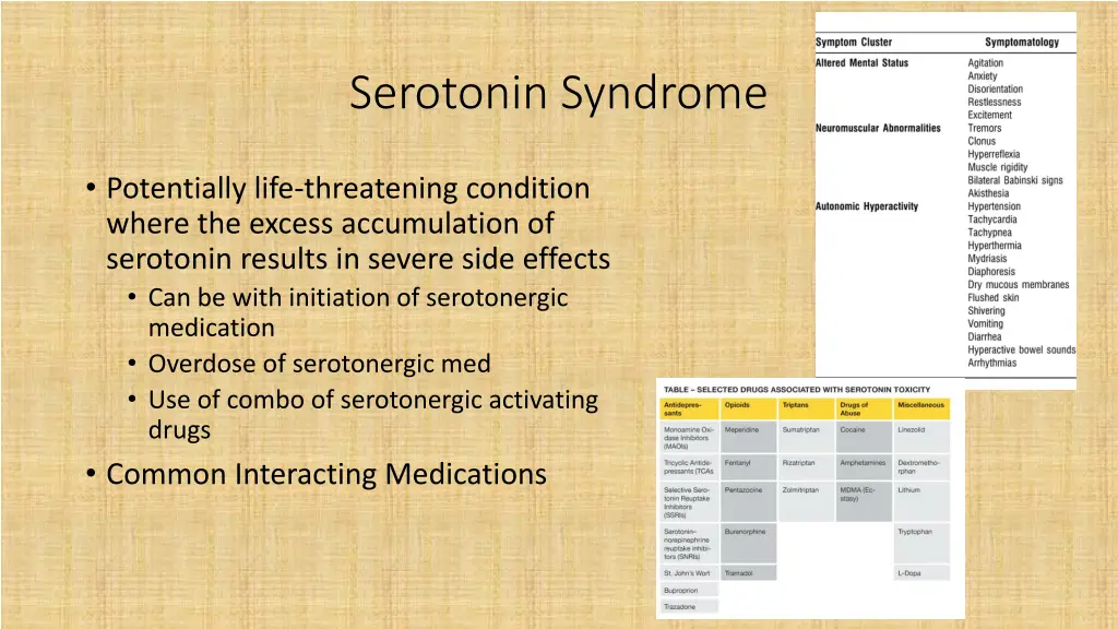serotonin syndrome