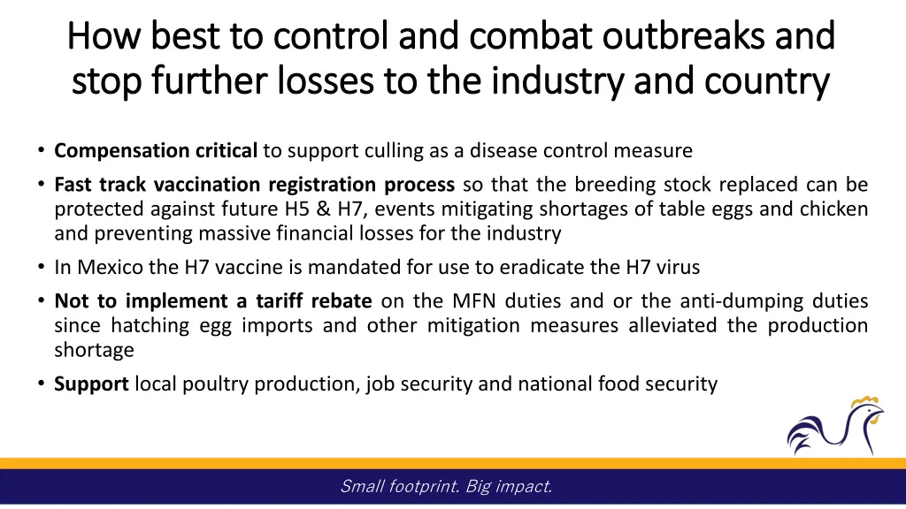 how best to control and combat outbreaks