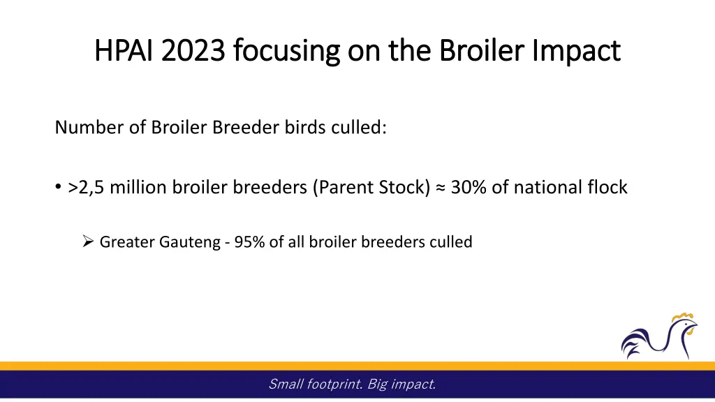 hpai 2023 focusing on the broiler impact hpai