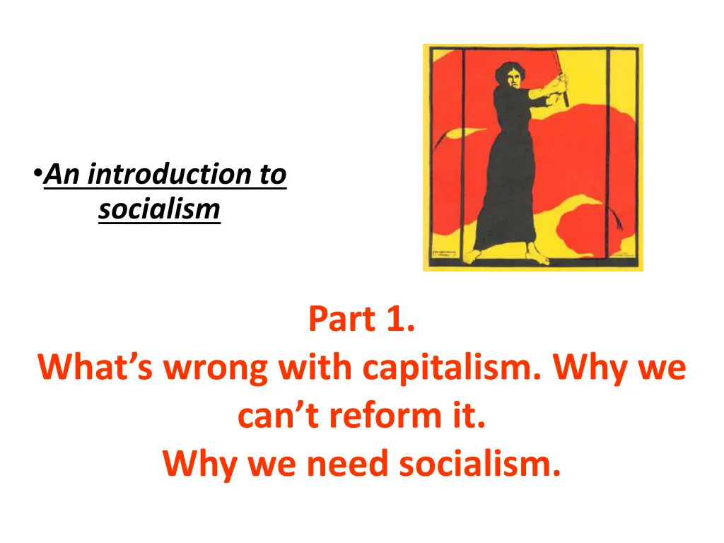an introduction to socialism
